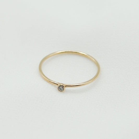 Gold Filled Dainty Diamond Ring