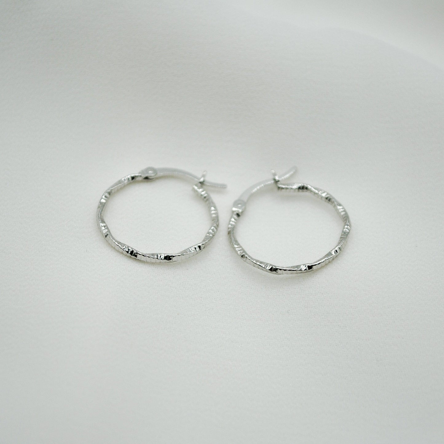 Twisted Hoops - Sterling Silver