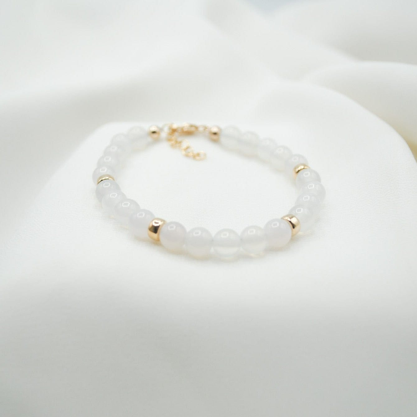 Vesta White Agate Bracelet